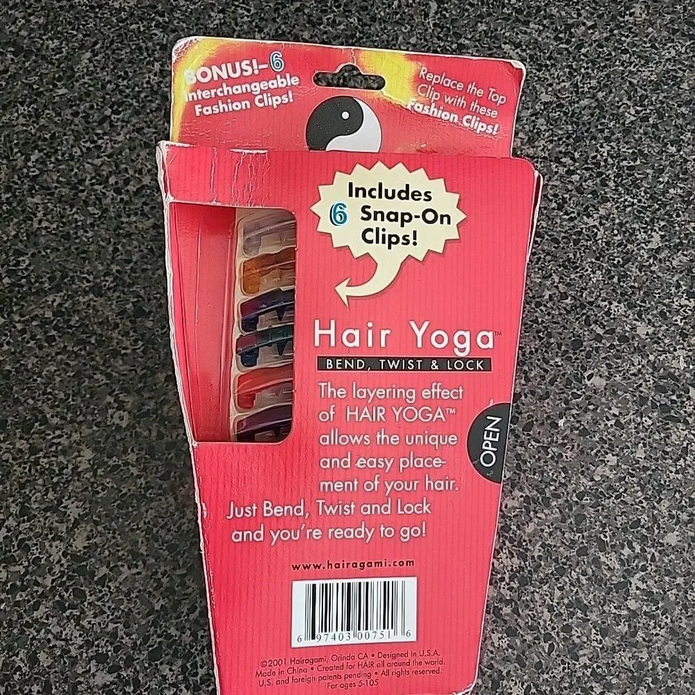 Y2K 2001 HAIRAGAMI Hair Yoga Hair Layering System Fashion Clips As Seen on TV